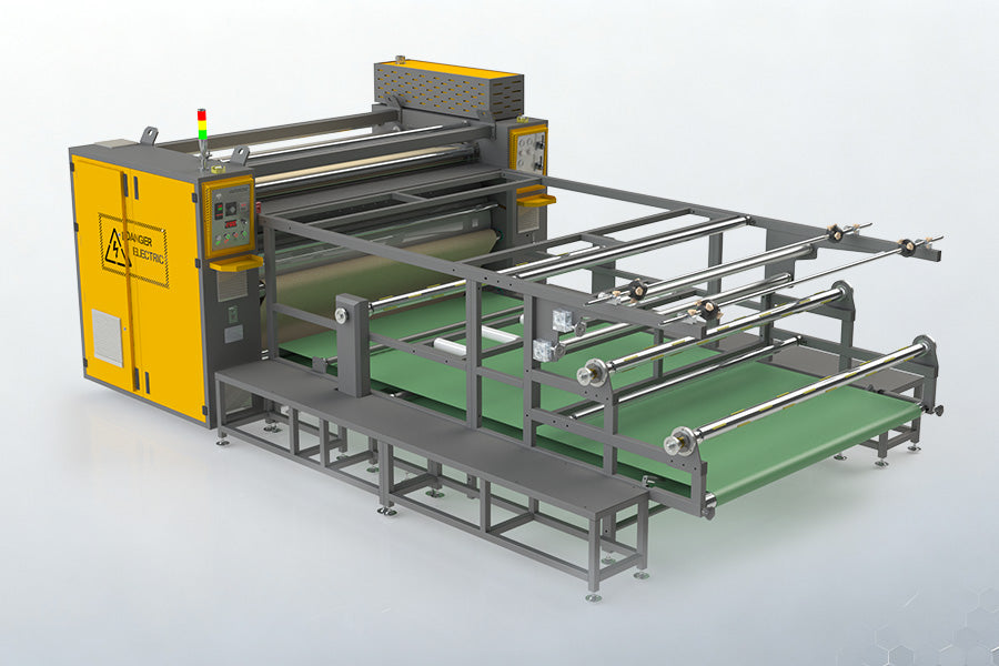 800 Drum Sublimation Transfer Machine | Roller Heat Press | Auto Correction | ±1.5°C Precision